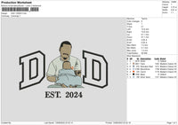 Dad 1306 Embroidery File 6 sizes