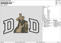 Dad Photo 2005 Embroidery File 6 sizes