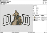 Dad Photo 2005 Embroidery File 6 sizes