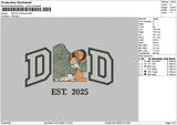 Dad 2311 Embroidery File 6 sizes