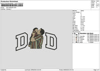 Dad Photo 2505b Embroidery File 6 sizes