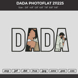 Dada Photoflat 2112 Embroidery File 6 Sizes