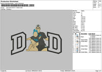 Dad App Photo 1705 Embroidery File 6 sizes