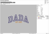 DADA 2025 App Embroidery File 6 sizes
