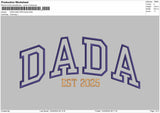 DADA 2025 App Embroidery File 6 sizes
