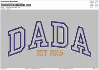 DADA 2025 App Embroidery File 6 sizes
