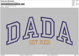 DADA 2025 App Embroidery File 6 sizes