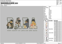 Dada Photo Embroidery File 6 sizes