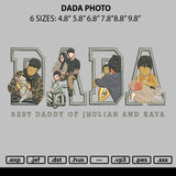 Dada Photo Embroidery File 6 sizes