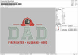 Dad Text 1406 Embroidery Machine Design File 6 sizes
