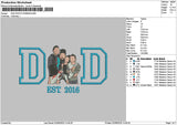 Dad Photo 0206b Embroidery File 6 sizes