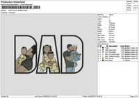 Dad Photo 0406 Embroidery File 6 sizes