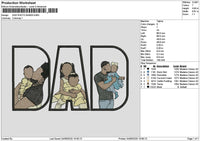 Dad Photo 0406 Embroidery File 6 sizes