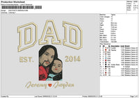 Dad Photo 0605a Embroidery File 6 sizes