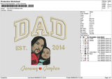Dad Photo 0605a Embroidery File 6 sizes