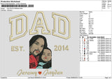 Dad Photo 0605a Embroidery File 6 sizes