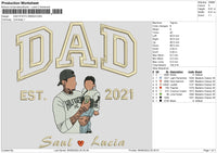 Dad Photo 0624 Embroidery File 6 sizes