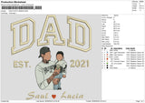 Dad Photo 0624 Embroidery File 6 sizes