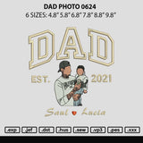 Dad Photo 0624 Embroidery File 6 sizes