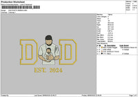 Dad Photo 0606 Embroidery File 6 sizes
