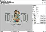 Dad Photo 0606a Embroidery File 6 sizes