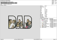 Dad Photo 0606b Embroidery File 6 sizes