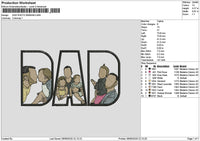 Dad Photo 0606b Embroidery File 6 sizes