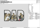 Dad Photo 0606b Embroidery File 6 sizes