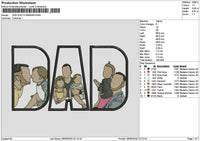 Dad Photo 0606b Embroidery File 6 sizes