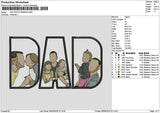Dad Photo 0606b Embroidery File 6 sizes