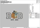 Dad Photo 0706 Embroidery File 6 sizes