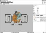 Dad Photo 0706 Embroidery File 6 sizes