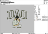 Dad Photo 0706b Embroidery File 6 sizes