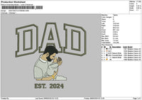 Dad Photo 0706b Embroidery File 6 sizes