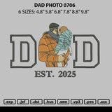 Dad Photo 0706 Embroidery File 6 sizes