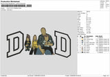 Dad Photo 0706 Embroidery Machine Design File 6 sizes