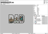 Dad Photoline 110626 Embroidery Machine Design File