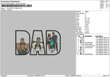 Dad Photoline 110626 Embroidery Machine Design File