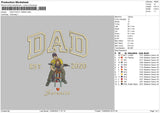 Dad Photo 1206 Embroidery File 6 sizes