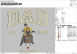 Dad Photo 1206 Embroidery File 6 sizes