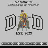 Dad Photo 1206 Embroidery File 6 sizes