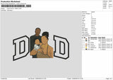 Dad Photo 1406c Embroidery Machine Design File 6 sizes