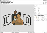 Dad Photo 1406c Embroidery Machine Design File 6 sizes