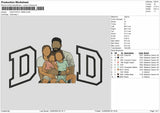 Dad Photo 1406d Embroidery Machine Design File 6 sizes