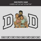 Dad Photo 1406d Embroidery Machine Design File 6 sizes