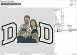 Dad Photo 1406e Embroidery Machine Design File 6 sizes