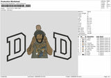Dad Photo 1406f Embroidery Machine Design File 6 sizes