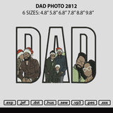 Dad Photo 2812 Embroidery File 6 sizes