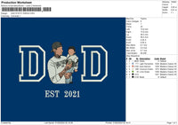 Dad Photo 3024d Embroidery File 6 sizes