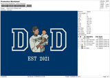 Dad Photo 3024d Embroidery File 6 sizes
